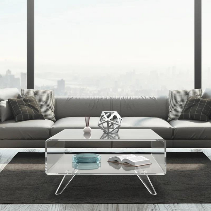 Saic Acrylic Coffee Table | Clear