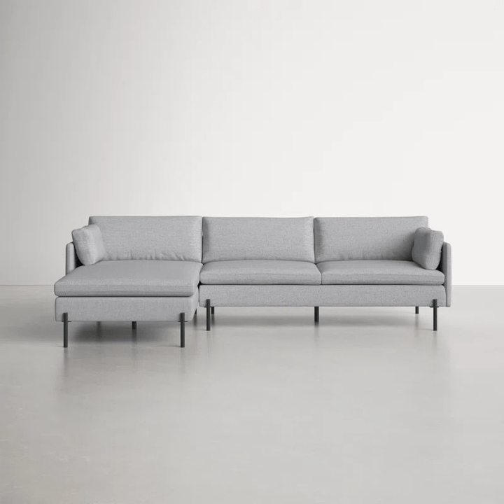 Union L Shape Sofa | Grey | Facing Left