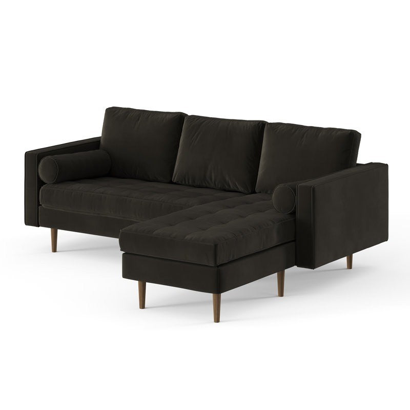 Noir L Shape Sofa | Black | Facing Right