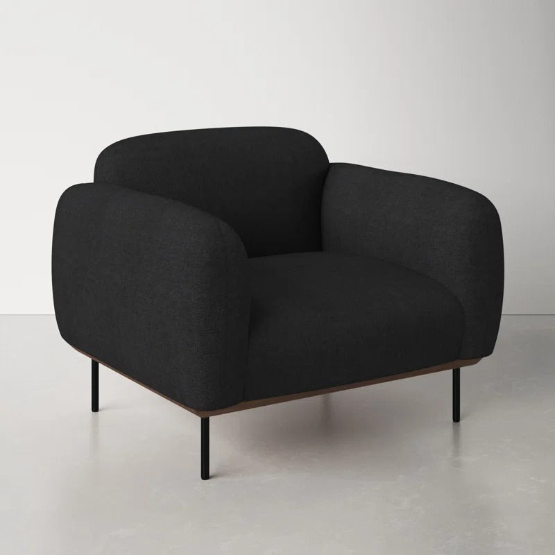 Rivet Sofa | 1 Seater | Charcoal