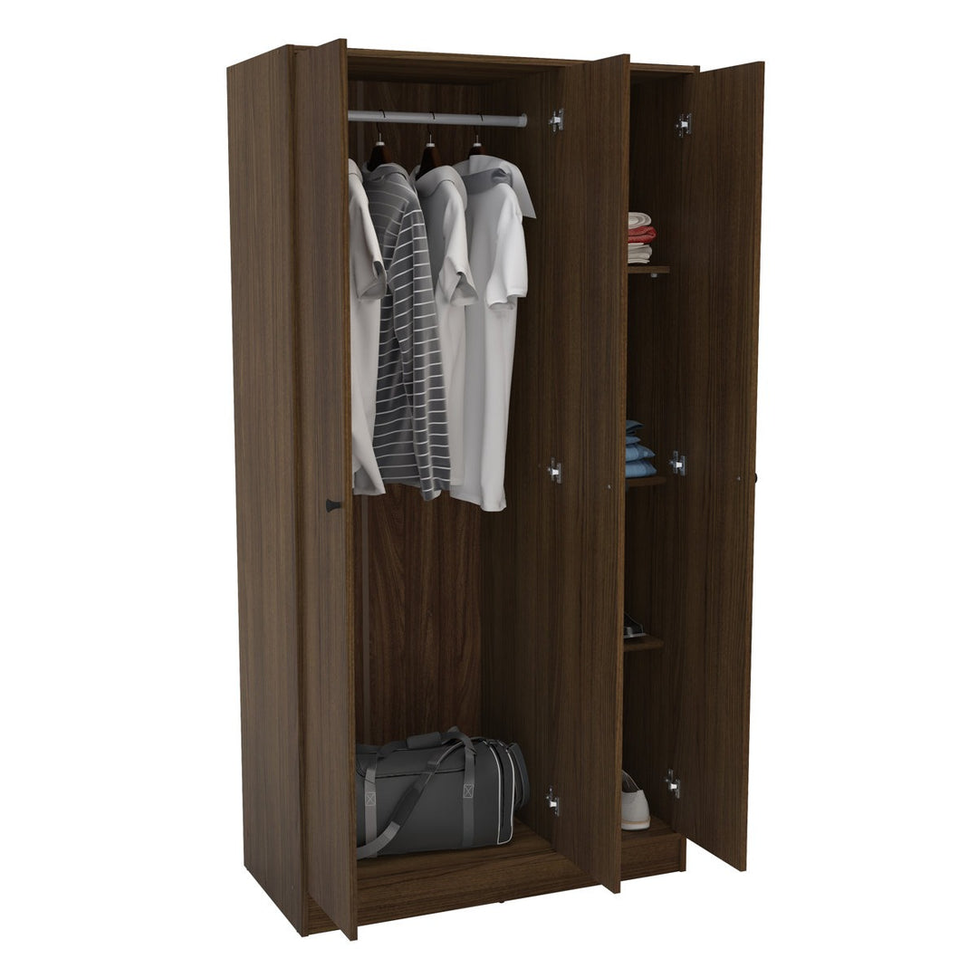 Umi  3 Door Wardrobe | Brown