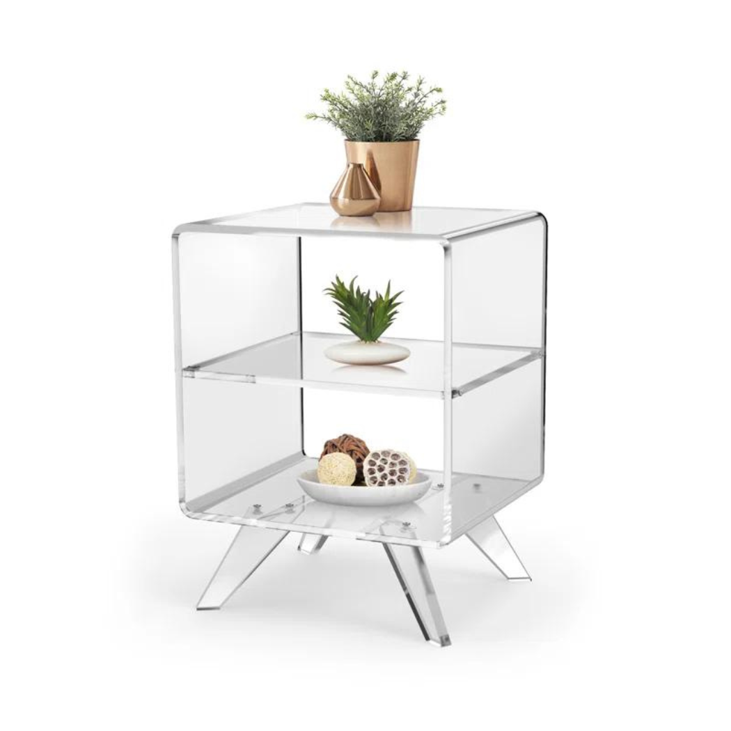 Saic Acrylic End Table | Clear