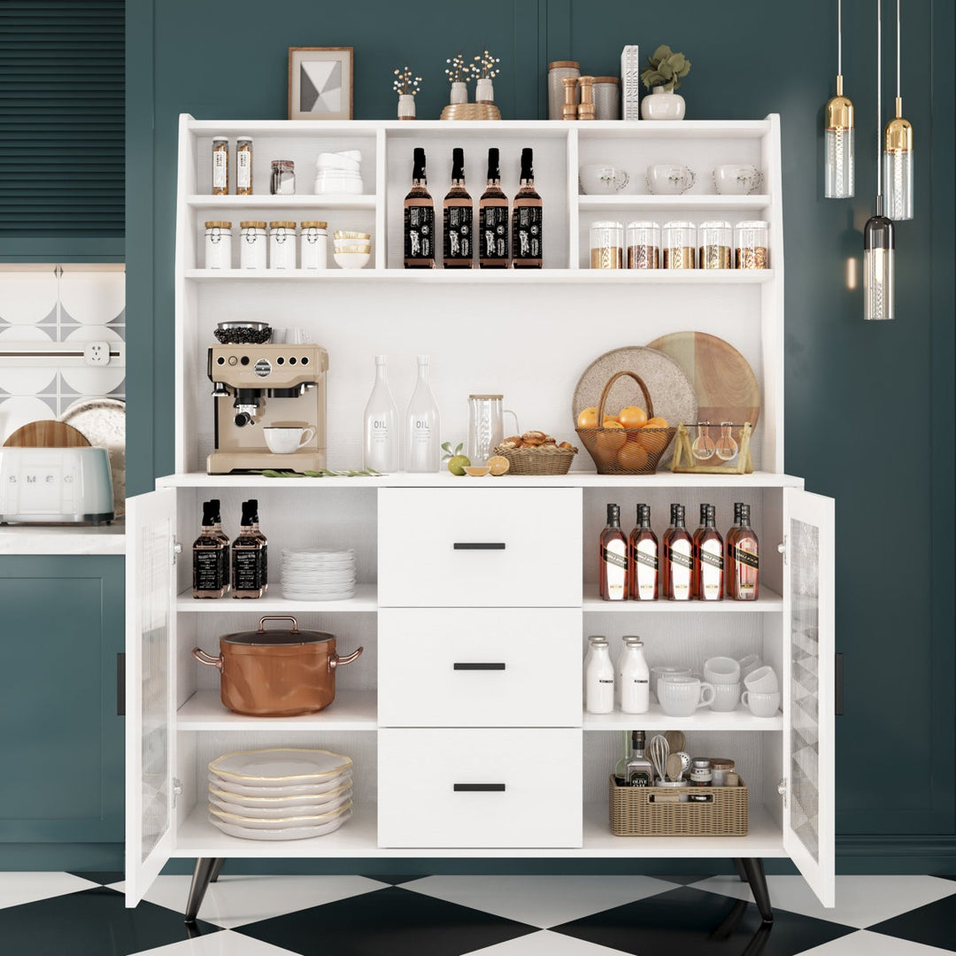 Reo Tall Crockery Unit | White