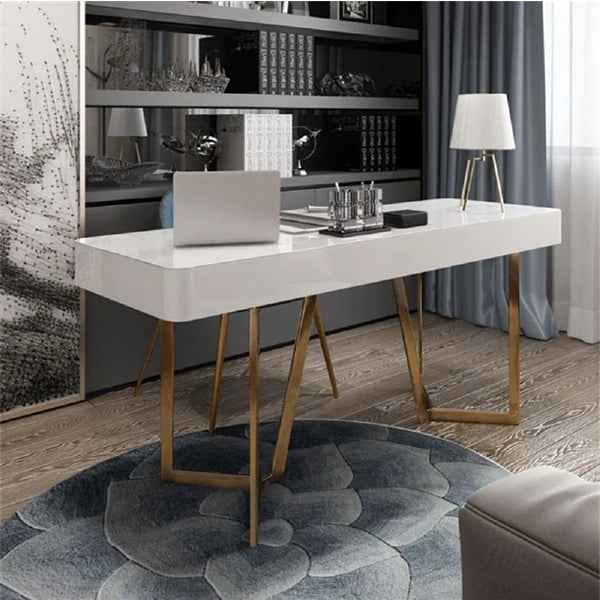 Zayn Study Table | White