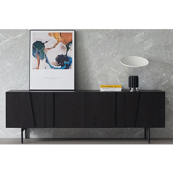 Rubber Sideboard & Cabinet | Small | Black