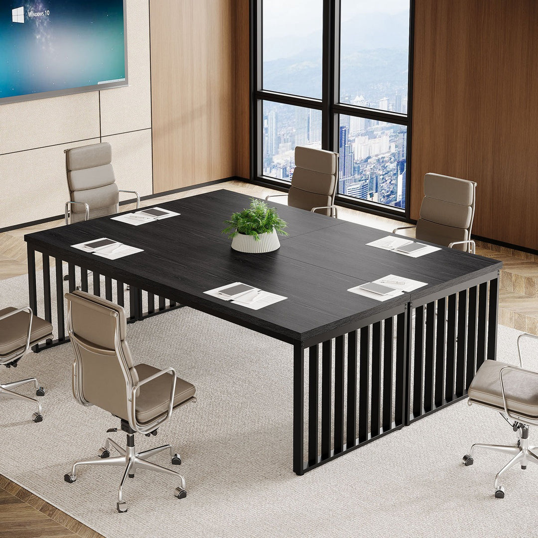 Ade Table Heera Moti Ade Meeting Table | Black