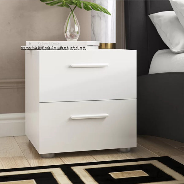 Jax Bedside Table | White