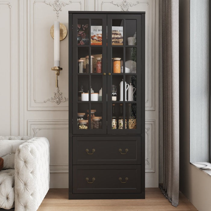 Zojo Tall Crockery Unit | Black