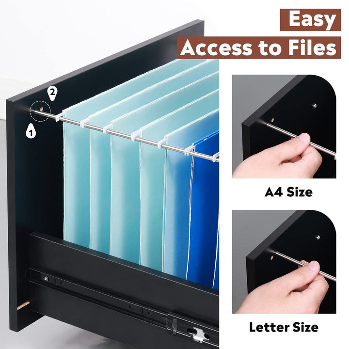 Tahi Pedestal Drawer | Black