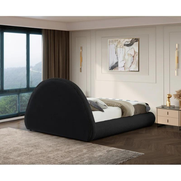 Quartz Bed Without Storage | King | Black Fabric