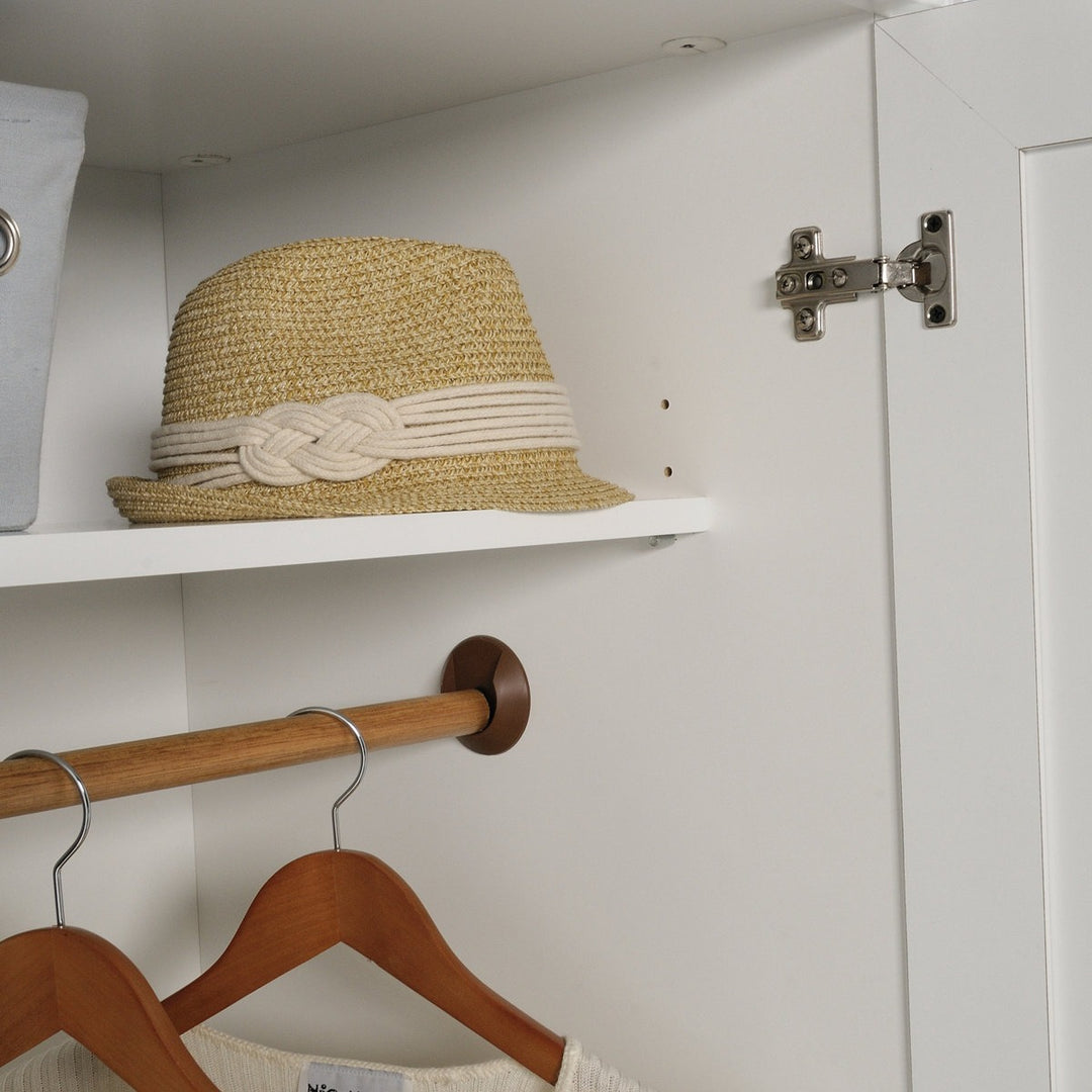 Noriko  2 Door Wardrobe | White