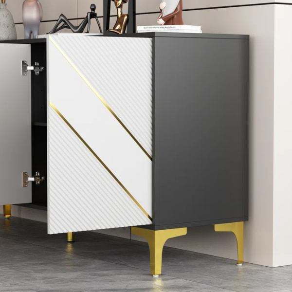 Khalil Sideboard & Cabinet | Small | Black & Grey