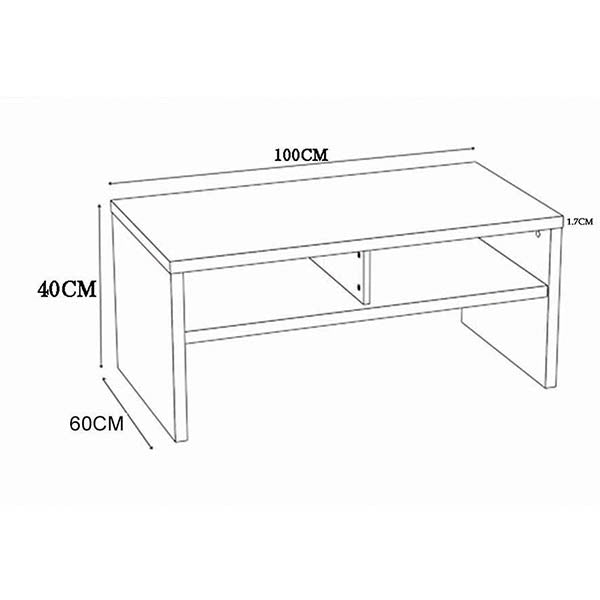 Fayre Coffee Table | White