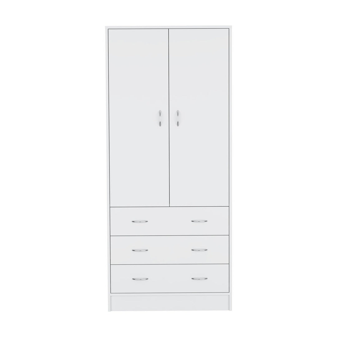 Noa 2 Door Wardrobe | White
