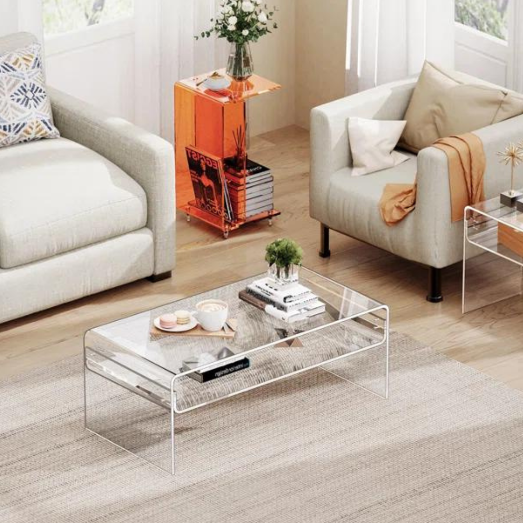 Zen Acrylic Coffee Table | Clear