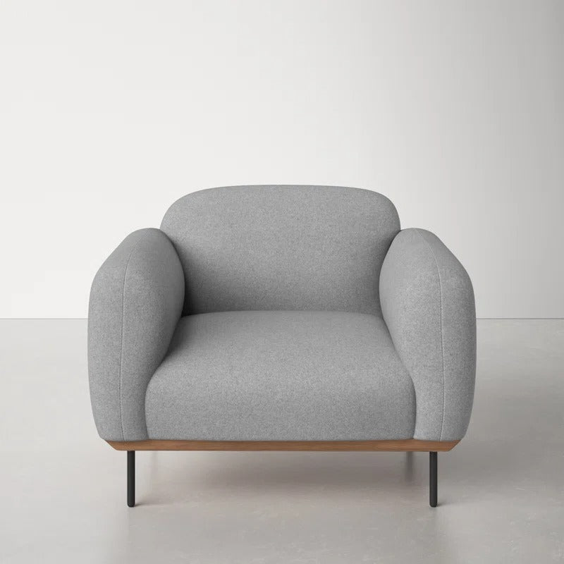 Rivet Sofa | 1 Seater | Grey