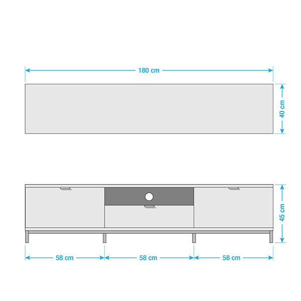 Snap Tv Stand | Black