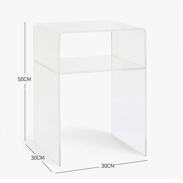 Film End Table | Clear