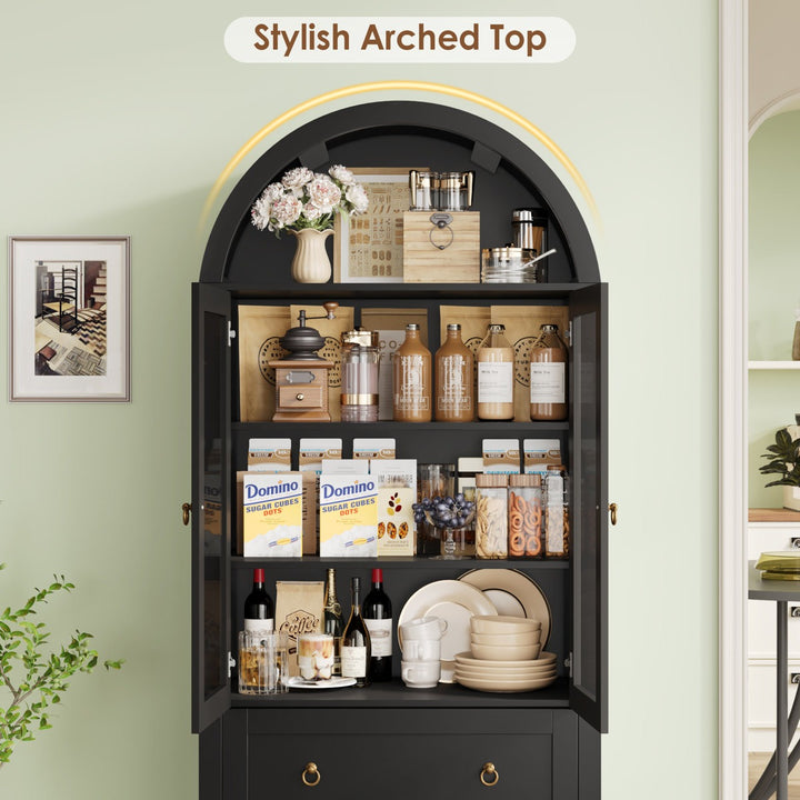 Aug Tall Crockery Unit | Black