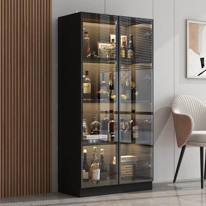 Joco Tall Crockery Unit | Black