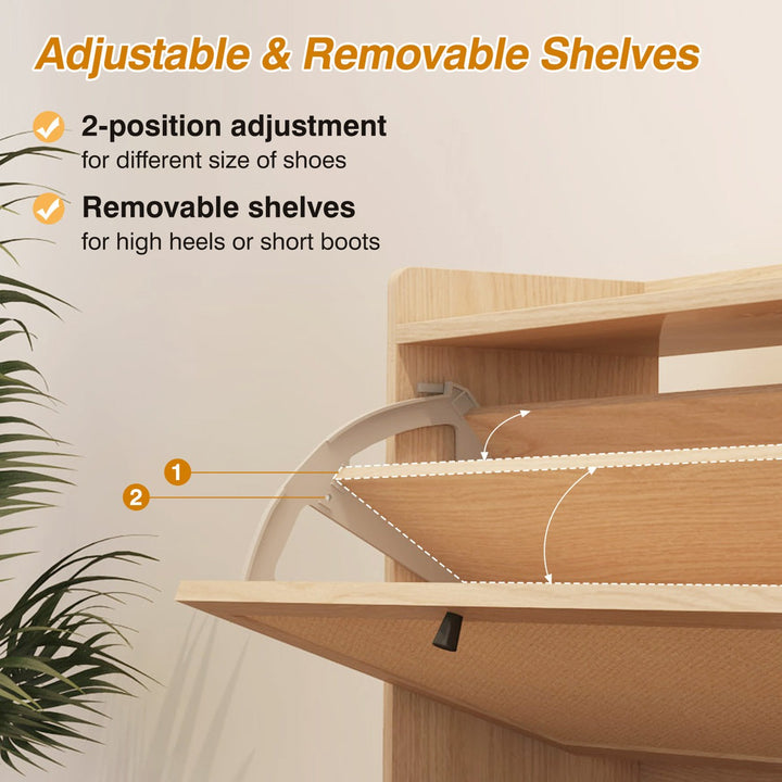 Halyna  Shoes Rack | Beige