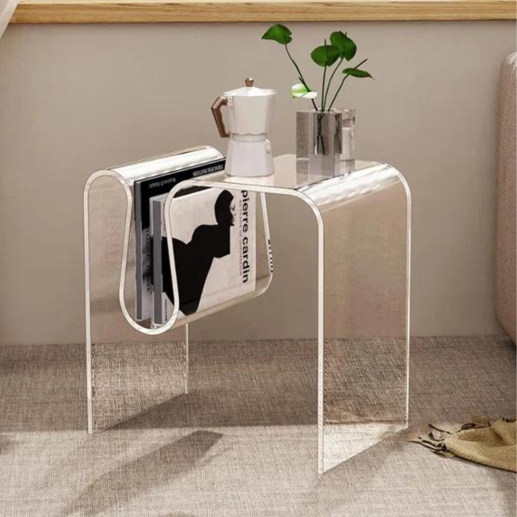 Echo Acrylic End Table | Clear