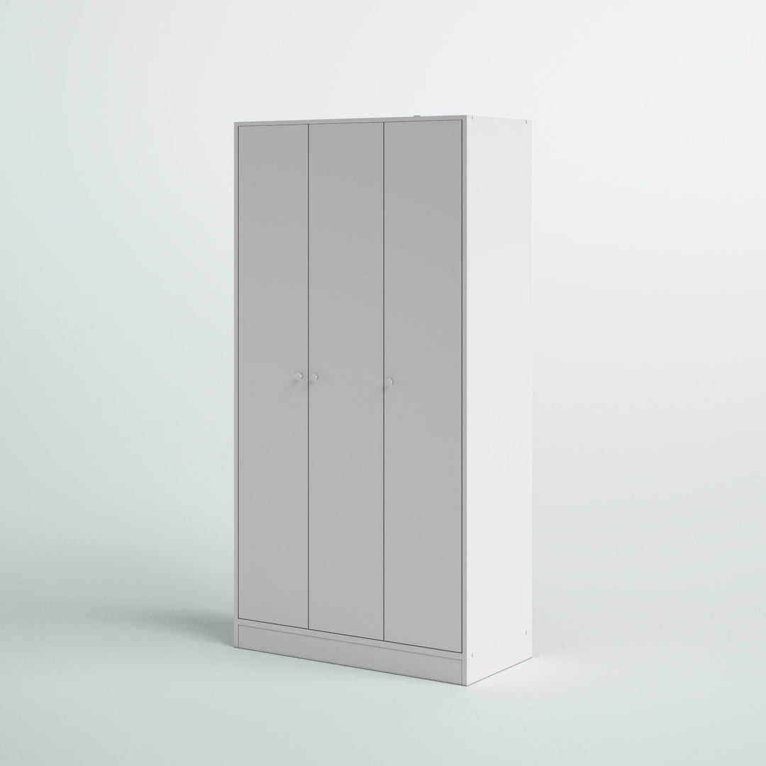Umi  3 Door Wardrobe | White