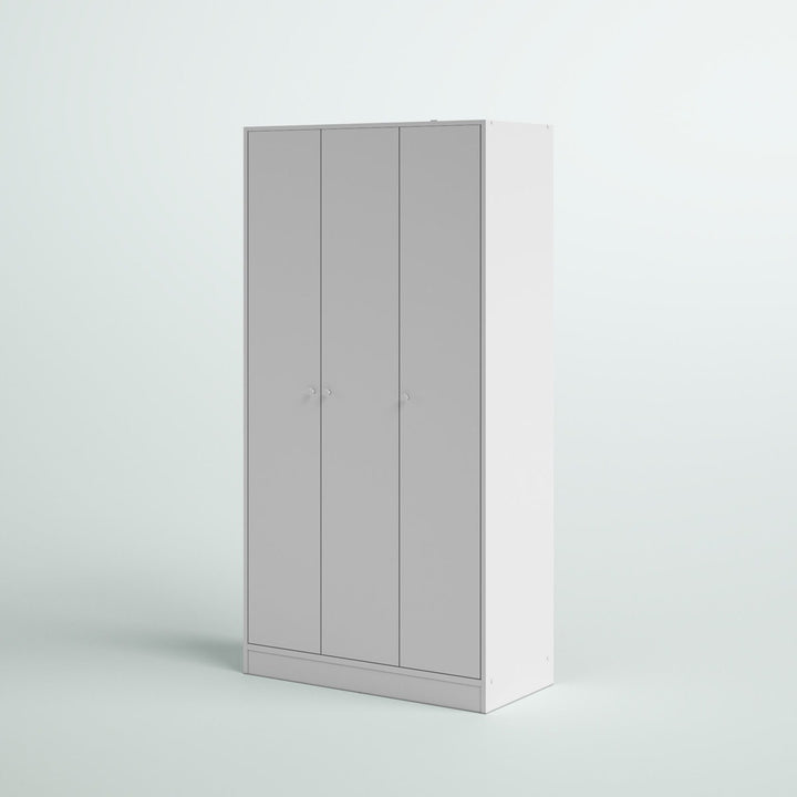 Umi  3 Door Wardrobe | White