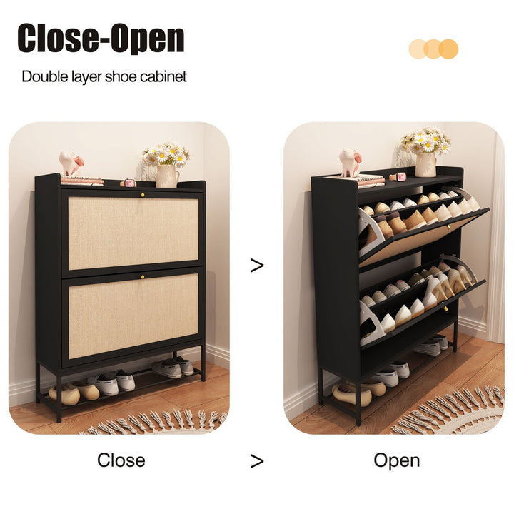 Halyna  Shoe Rack | Black
