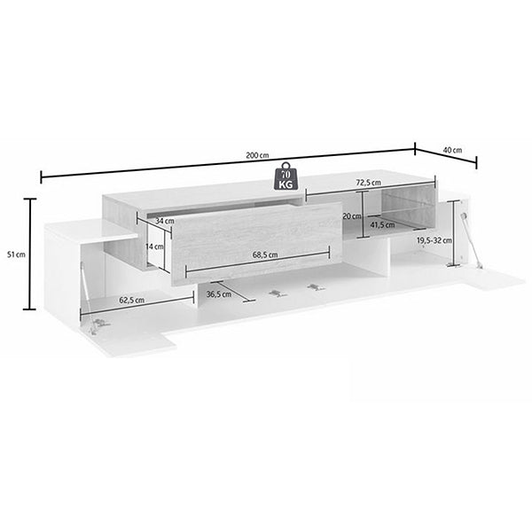 Refer Tv Stand | White&Beige