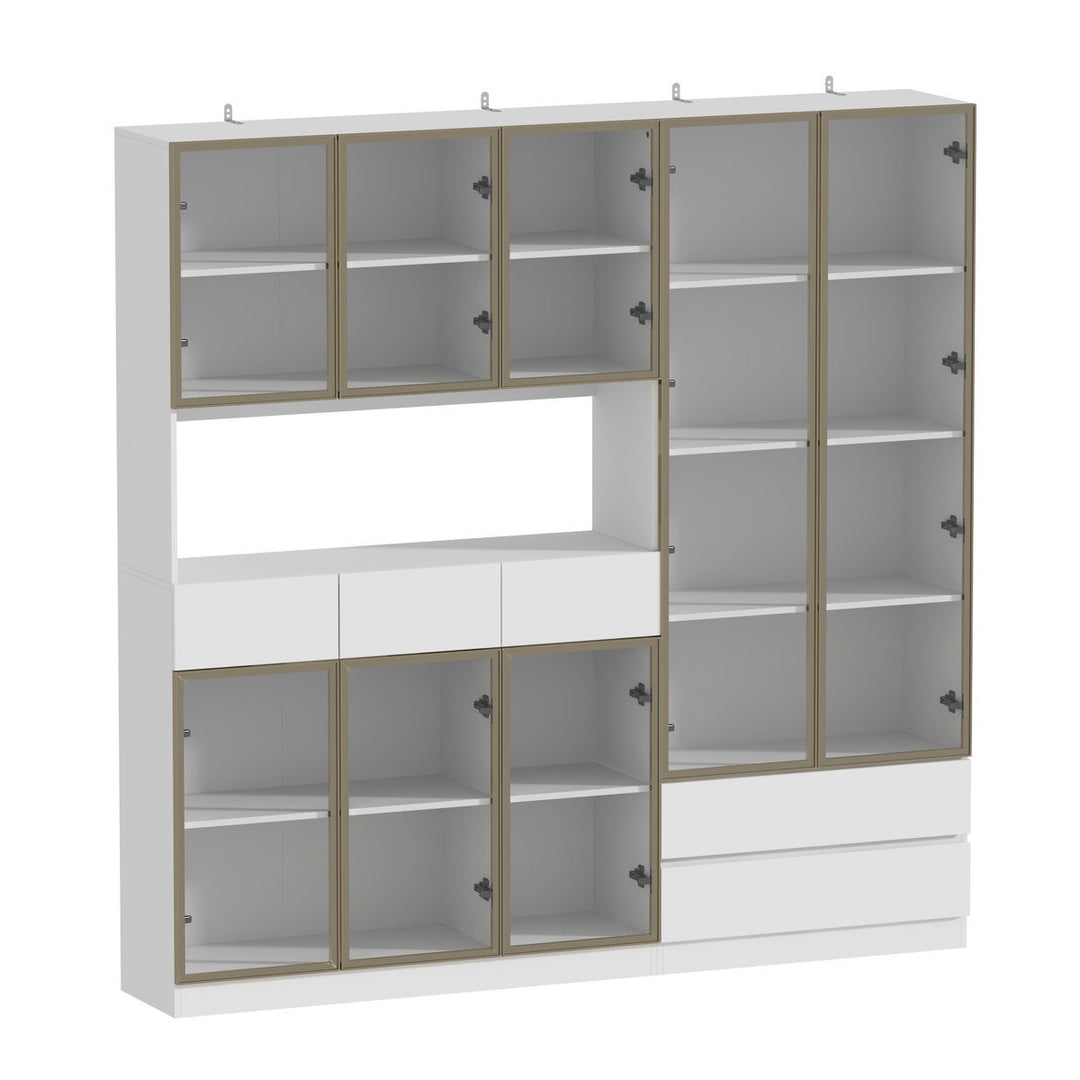 Rento Tall Crockery Unit | White