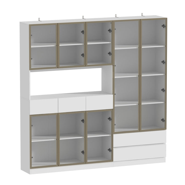 Rento Tall Crockery Unit | White
