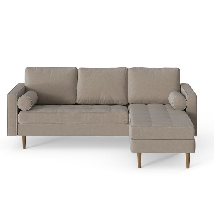 Noir L Shape Sofa | Grey | Facing Right
