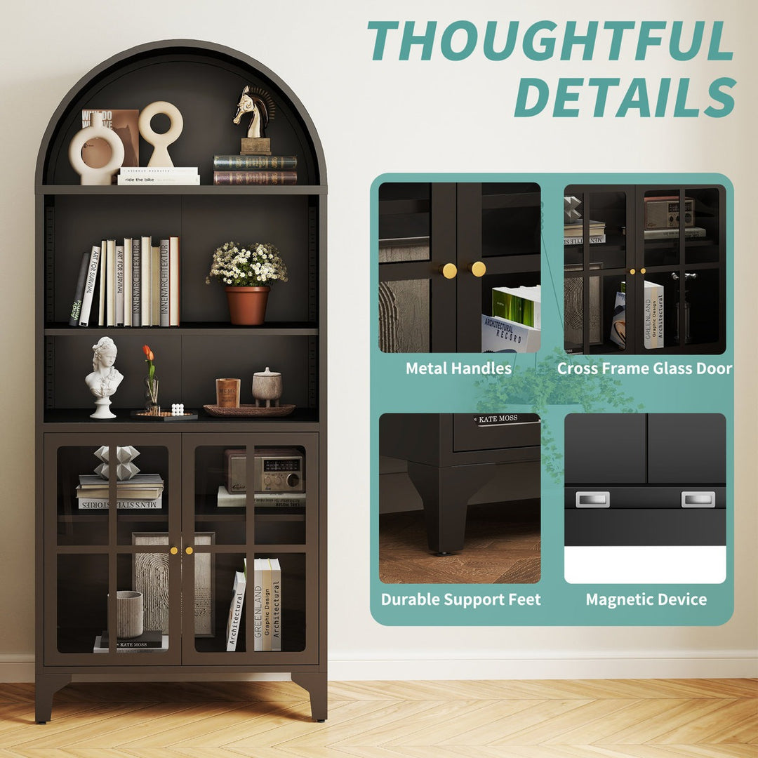 Masuru Tall Crockery Unit | Black