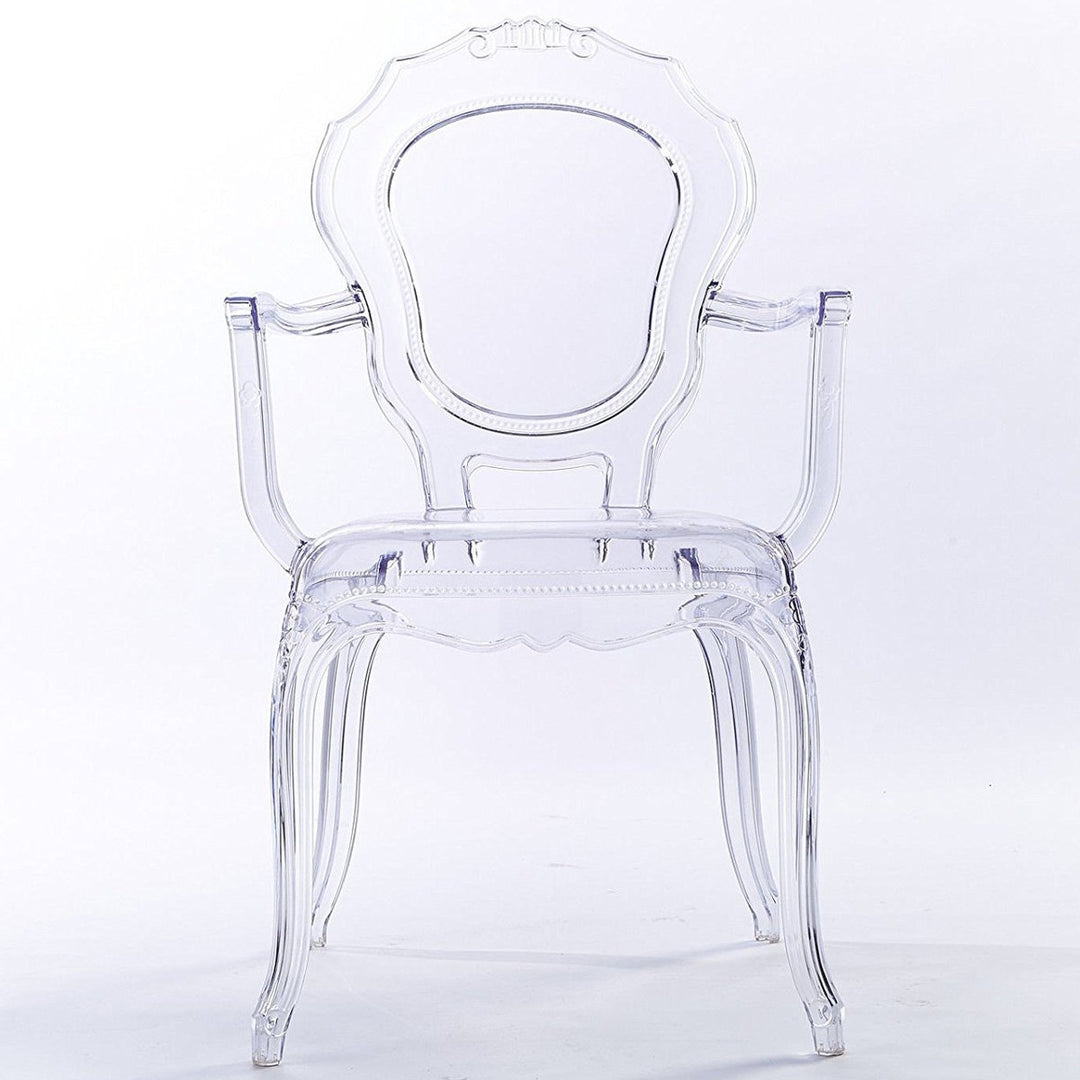 Aera Arm Acrylic  Chair | Clear