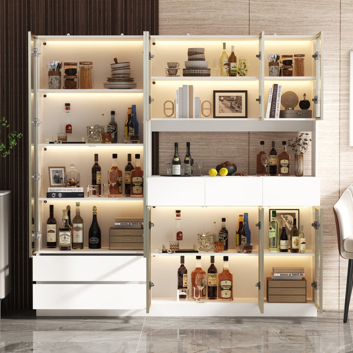 Rento Tall Crockery Unit | White