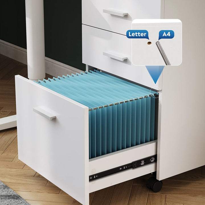 Tahi Pedestal Drawer | White