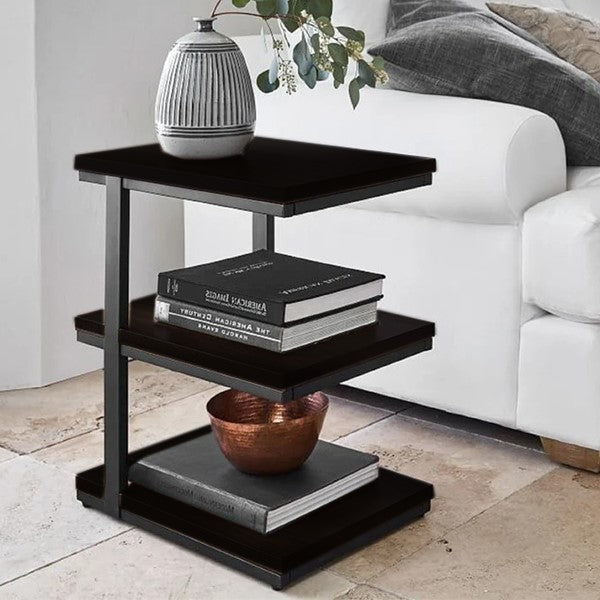 3 Tiers End Table | Black