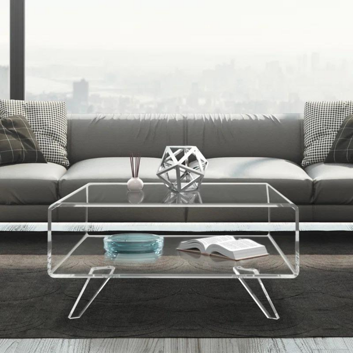 Saic Acrylic Coffee Table | Clear