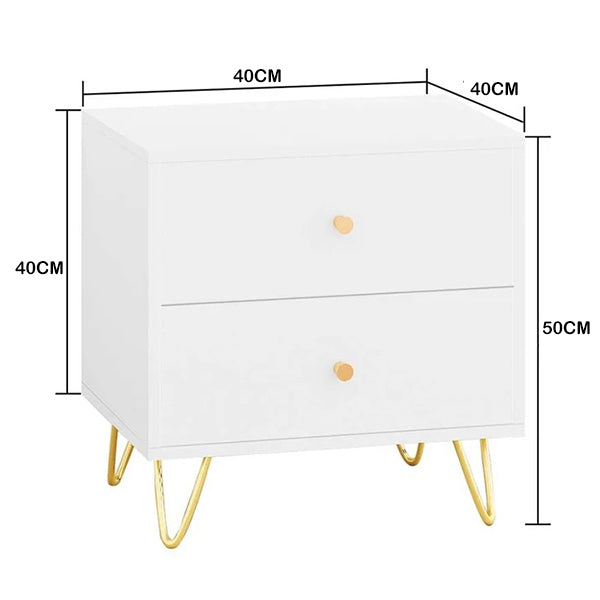 Isaiah Bedside Table | White