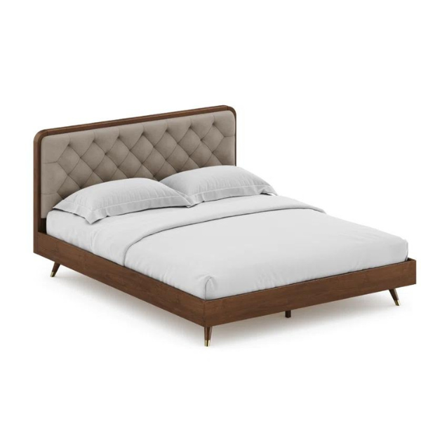 Regal Crest Wood Bed Without Storage | King | Grey Fabric