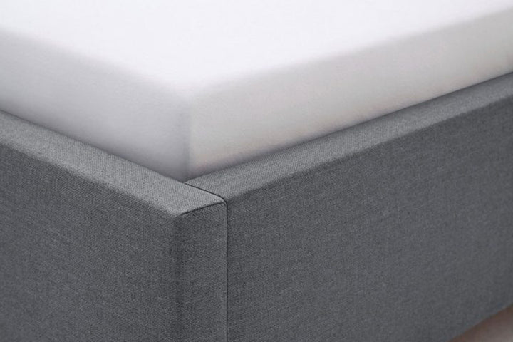 Deporte Bed Without Storage | King | Grey Fabric Upholstrey