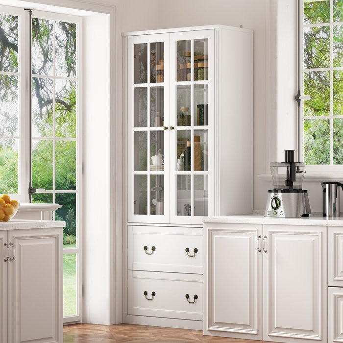 Zojo Tall Crockery Unit | White
