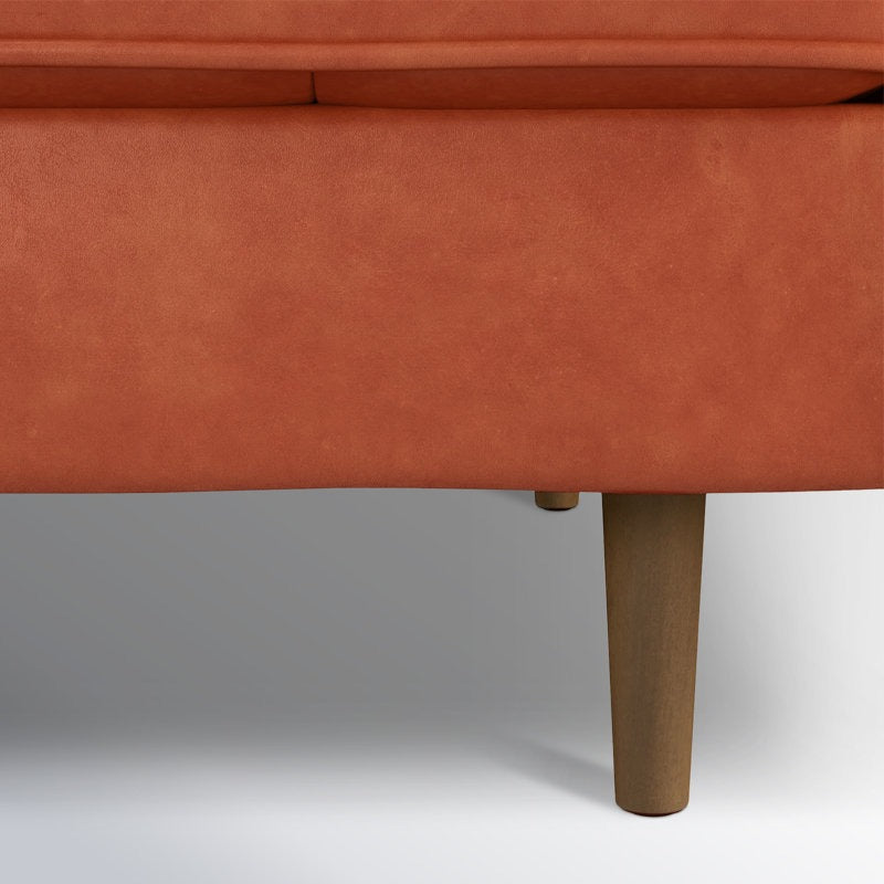 Noir L Shape Sofa | Brown | Left Facing