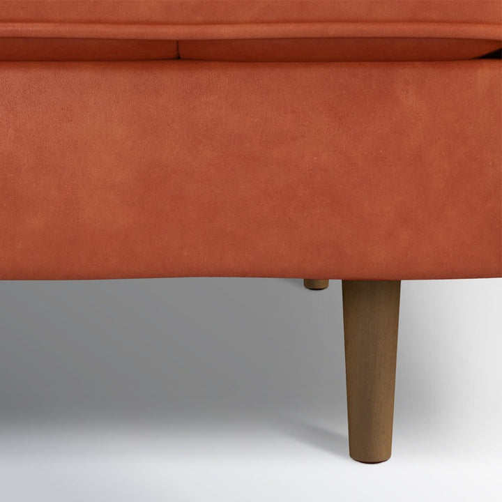 Noir L Shape Sofa | Brown | Left Facing
