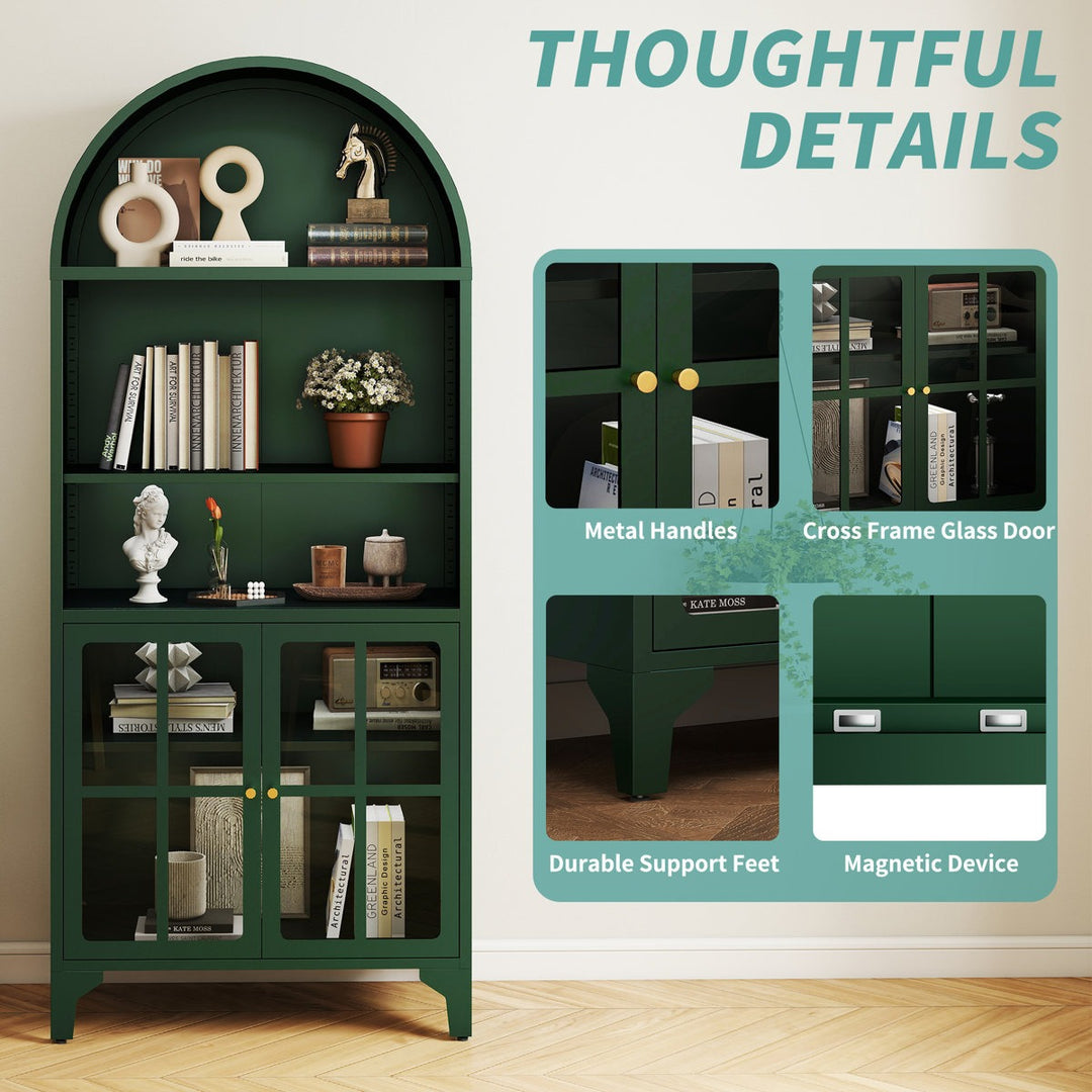 Masuru Tall Crockery Unit | Green