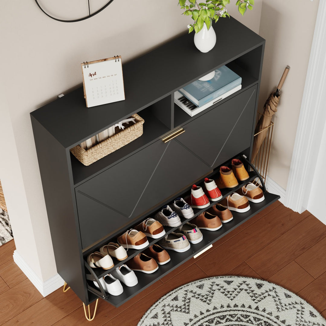 Saoirse  Shoe Rack | Black