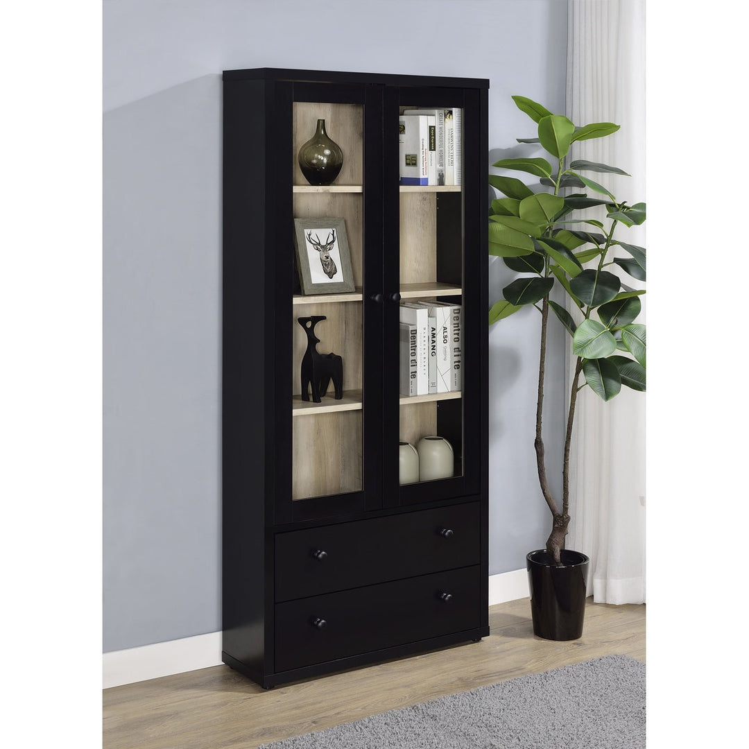 Heno Tall  Crockery Unit | Black