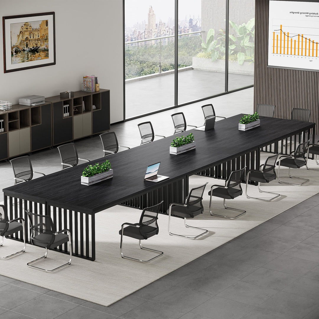 Ade Table Heera Moti Ade Meeting Table | Black