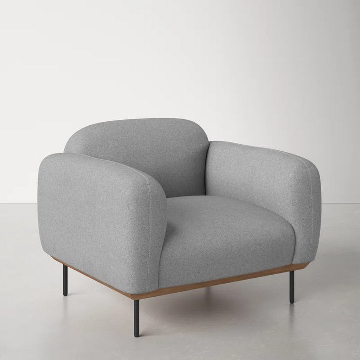 Rivet Sofa | 1 Seater | Grey